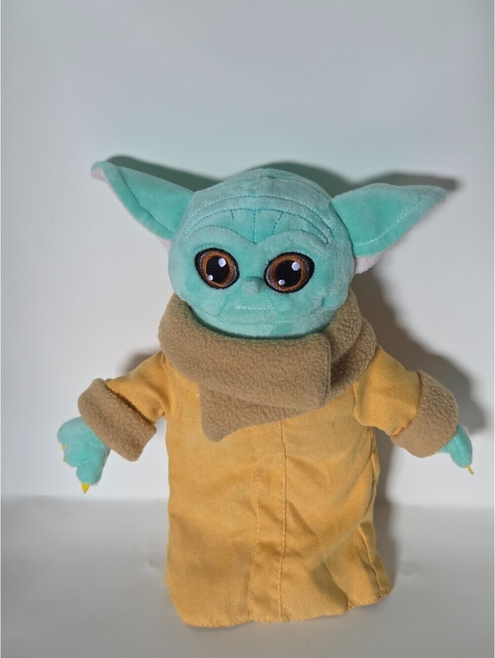 Star Wars Grogu Plush Toy Baby Yoda Brown Robe Stuffed Figure No Tag 8"